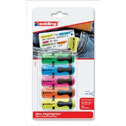 edding Mini Highlighter Textmarker Mehrfarbig