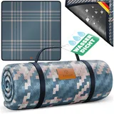 Picknickdecke, KESSER, Stranddecke Outdoor Decke XXL grau|rosa