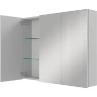 Planetmöbel Spiegelschrank ARIA 90 cm weiß grau ohne Leuchte
