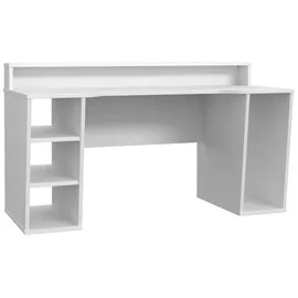 Forte Tezaur Gaming Desk mit RGB-Beleuchtung weiß