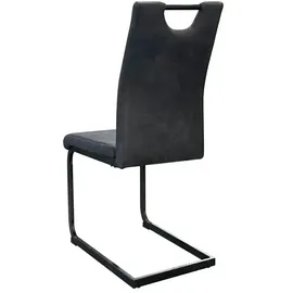 byLIVING 2er-Set: Banff in Vintage Mikrofaser anthrazit Microfaser B/H/T: ca. 42x97x58 cm