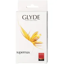 GLYDE Supermax 10 Kingsize Condome, vegan, 60mm Breite