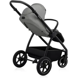 lionelo MERIL 2-in-1 Buggy Kinderwagen 0-48 Monate bis 22 kg, XXL-Babywanne bis 9 kg, große 360°-Geländeräder, Verstellen der Rückenlehne bis zur Liegeposition, Vollfederung, XXL-Verdeck