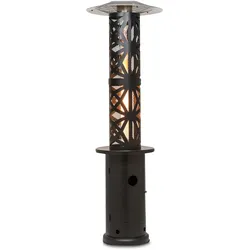Blumfeldt Goldflame Style Terrassenheizstrahler 11,2 kW 360°-Blick mobil Schwarz