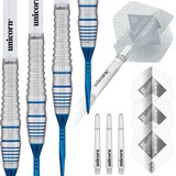 Unicorn Information System Unicorn Blue|Steel Tip Darts SWYTCH|Blau|Dartpfeile mit Stahlspitze, 24 g