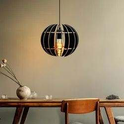 WellHome Deckenlampe 60cm in Schwarzem Design Esfera