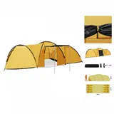 vidaXL Camping-Zelt Iglu 650x240x190 cm 8 Personen Gelb