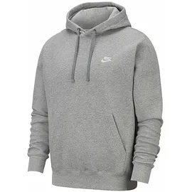 Nike Sportswear Club Fleece Hoodie 063 dk grey heather/matte silver/white S