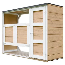 TIMBELA Mülltonnenbox 2er 240 l 217 x 159 cm gelb