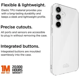 EIGER Galaxy A55 Grip Case transparent