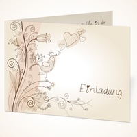 Individuelle Hochzeitseinladung (20 Stück) Liebesbaum Einladung Hochzeit Einladungskarte