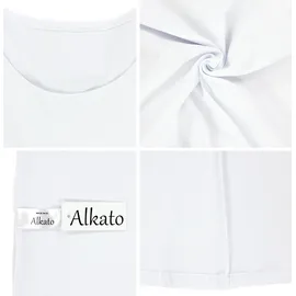 Alkato Langarmshirt Weiß L