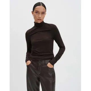 Someday Langarmshirt | KAVERY Slim Longsleeve mit Kaschmiranteil Dark Espresso, 42