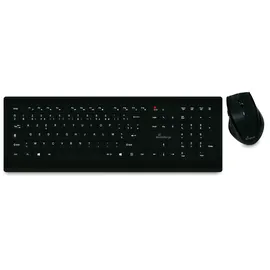MediaRange Tastatur-Set + optis. 5 Tasten Funk-Maus (FR) sw