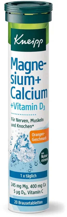 Preisvergleich Produktbild Kneipp Magnesium + Calcium + D3 Brausetabletten 20 St