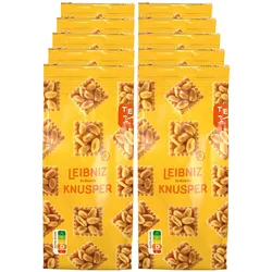 Leibniz Knusper Snack Karamellisierte Erdnüsse 175 g, 10er Pack