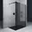 mai mai Walk-In-Dusche 140 BRAM3 Bremen1K Schwarz Sicherheitsglas