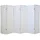 Homestyle4u 6-tlg Paravent in Weiß 264x175 cm