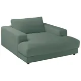 KAWOLA Relaxsessel MADELINE Cord 150 x 86 x 170 cm Grün