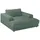 KAWOLA Relaxsessel MADELINE Cord 150 x 86 x 170 cm Grün