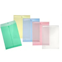 FolderSys Dokumententaschen DIN A4 farbsortiert glatt 0,20 mm