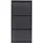 [en.casa] Sokndal 50 x 104 x 15 cm grau / grau