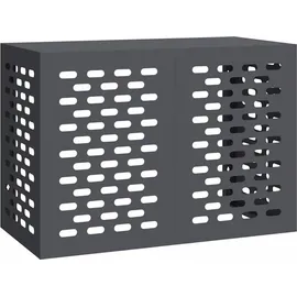 vidaXL Klimaanlagenabdeckung Anthrazit 100x50x70 cm Stahl