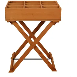Haushalt International HI 62927 Kräuter Hochbeet aus Holz