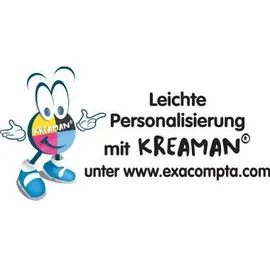 Exacompta Ordner KreaCover 53789E A4 70mm PVC weiß