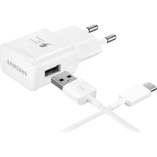 Samsung EP-TA200EWE 15W Ladegerät + USB-C-Kabel Weiß - Weiß