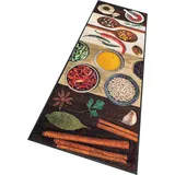 Wash+Dry Küchenläufer Hot Spices 75 x 190 cm Braun/Mehrfarbig
