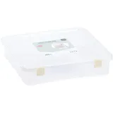Vaessen Creative Aufbewahrungsbox 35,6 x 37,5 x 8,6 cm 1-tlg. transparent/weiß