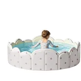 Lunaobrik Faltbarer Hundepool | Nicht aufblasbare, verdickte Badewanne - Hundebadewanne,für Kinder, Haustiere, Garten, Spielen, drinnen, draußen, Sommer, Reisen, Park