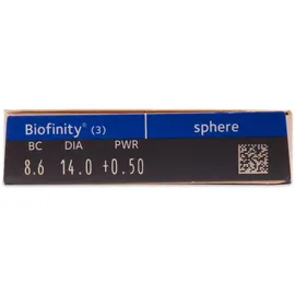 CooperVision Biofinity 3 St. / 8.60 BC / 14.00 DIA / -8.50 DPT