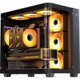 Jonsbo TK-3 Midi-Tower PC-Gehäuse Schwarz