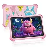 VESWWE Kinder Tablet 7 Zoll Android Tablet für Kinder 32GB ROM Kindertablet mit Schutzhülle WiFi6 Kindersicherung Installierte Lern-Apps von 3–7 Jahre Jungen und Mädchen (Rosa)