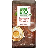 enerBiO Espresso Classico Bio-Kaffeebohnen, Arabicabohnen kräftig, 1,0 kg