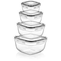 Michelino Nora Frischhaltedosen-Set grau 4-teilig