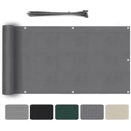 salcar Windschutz 120 x 600 cm grau Polyethylen