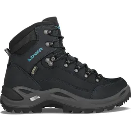 Lowa Renegade GTX Mid Damen Wide asphalt/türkis 43.5