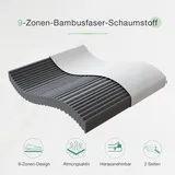 Novilla Matratze 180x200cm H2&H3 Kaltschaummatratze 9 Zonen Schaumstoff Rollmatratze Atmungsaktiv und Weich Oeko-Tex 18cm