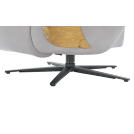 HIMOLLA Relaxsessel Leder 77 x 84 x 101 cm Grau
