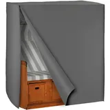 Tectake tectake® Schutzhülle für Strandkorb, mit 2 Reißverschlüssen, reißfest, UV-beständig, 120 x 80 x 145 cm