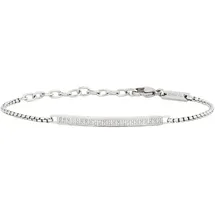 Breil Light Row Herren Edelstahlarmband mit Zirkonia silber TJ3361 Größe 17-22 cm