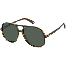 Polaroid PLD 6217/S Unisex-Sonnenbrille Vollrand Quadratisch Kunststoff-Gestell, braun