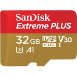 SanDisk microSDHC Extreme Plus 32 GB Class 10 UHS-I U3 V30 А1 + SD-Adapter