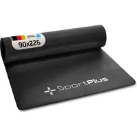 Sportplus Unterlegmatte 226x90cm für Fitnessgeräte, rutschfest, schalldämpfend schwarz