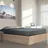 le quai des affaires Kastenbett Bilbao 160x200 cm, + Bettkasten / Eiche gebleicht/ 206x167x33