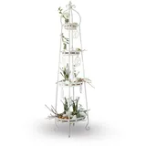 Loberon Etagere Ipas, Französischer Landhausstil, Charmantes Antik-Finish, Mehrstöckig, Vielseitig zu Dekorieren, Accessoire, Dekoration, Eisen, antikweiß
