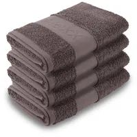 BestLivings Handtuch Anthrazit 50 x 100 cm 4 Stück